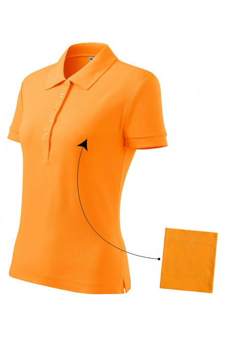 Ženska jednostavna polo majica, mandarinski, majice s kratkim rukavima