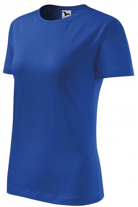 Ženska klasična majica, kraljevski plava, majice s kratkim rukavima