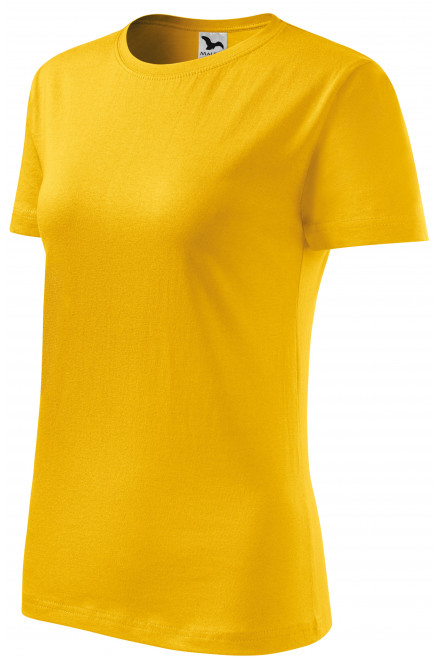 Ženska klasična majica, žuta boja, ženske majice