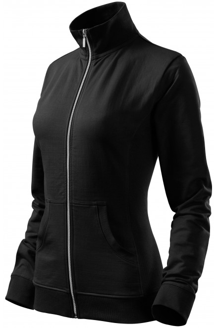 Ženska majica bez kapuljače, crno, crne hoodice