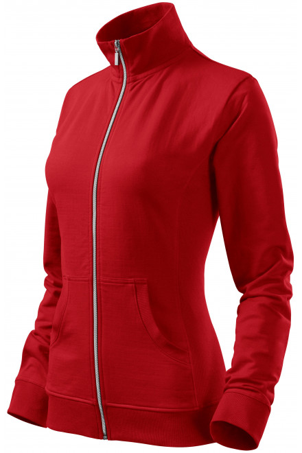 Ženska majica bez kapuljače, crvena, ženske jakne