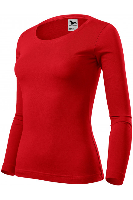 Ženska majica dugih rukava, crvena, ženske majice