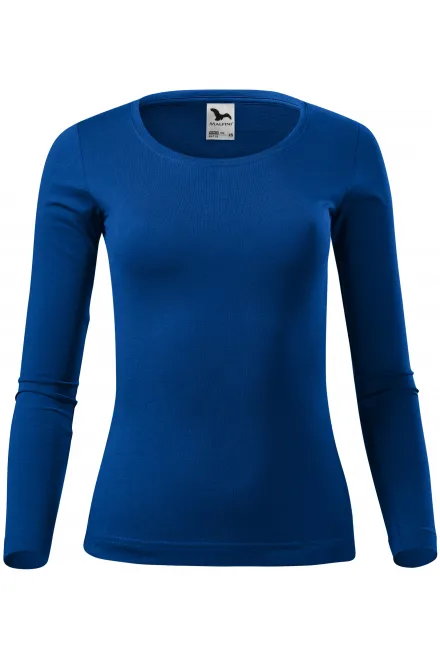 Ženska majica dugih rukava - kraljevski plava, XS