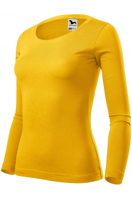 Ženska majica dugih rukava, žuta boja, ženske majice