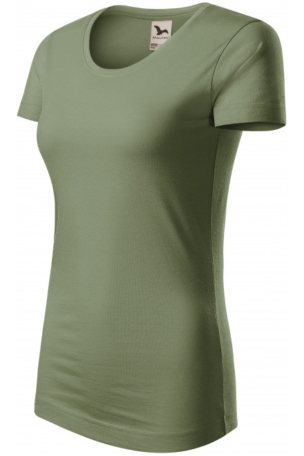 Ženska majica od organskog pamuka, khaki, majice za tisak