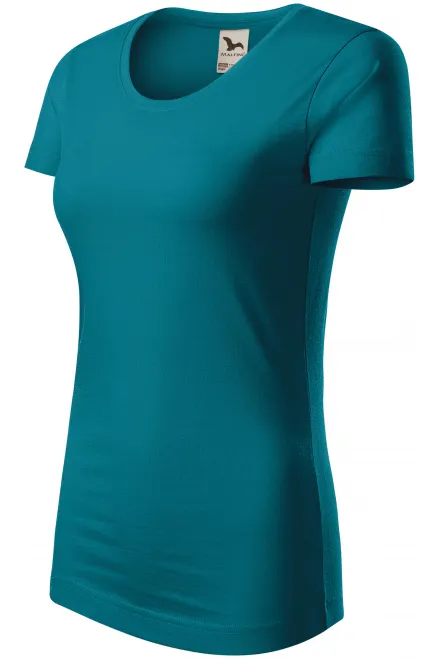 Ženska majica od organskog pamuka, petrol blue