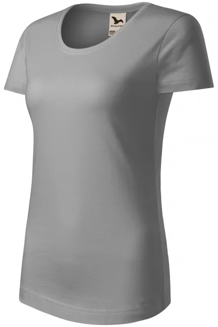 Ženska majica od organskog pamuka, svijetlo srebrna