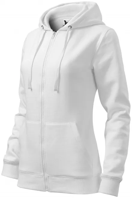Ženska majica s kapuljačom, bijela