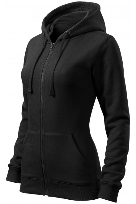 Ženska majica s kapuljačom, crno, ženske jakne
