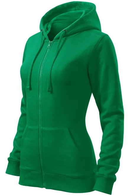 Ženska majica s kapuljačom, trava zelena