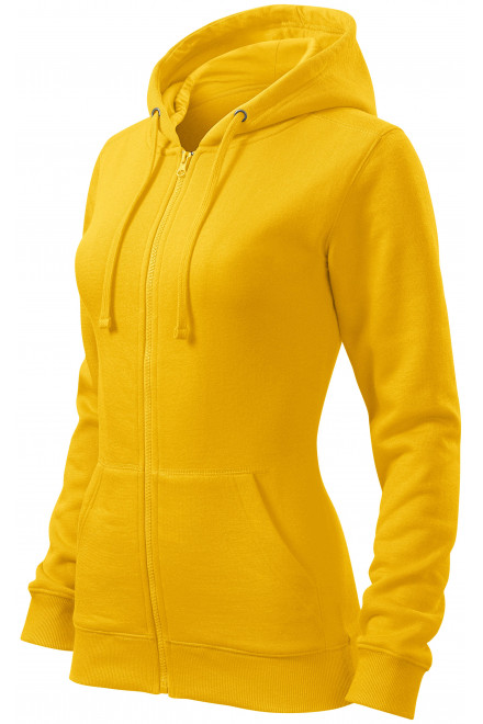 Ženska majica s kapuljačom, žuta boja, ženske sweatshirty