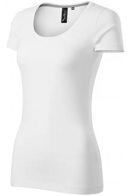 Ženska majica s ukrasnim šavovima, bijela