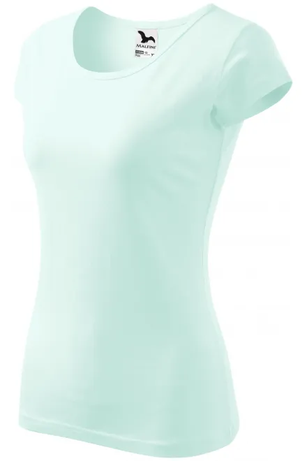 Ženska majica s vrlo kratkim rukavima, ledeno zelena