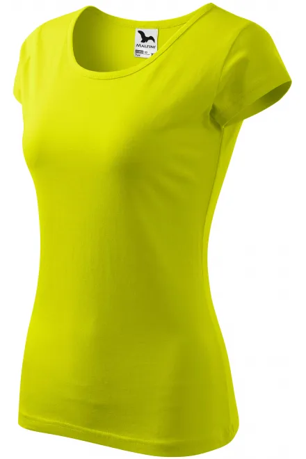 Ženska majica s vrlo kratkim rukavima, limeta zelena
