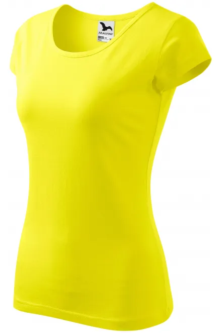 Ženska majica s vrlo kratkim rukavima, limun žuto