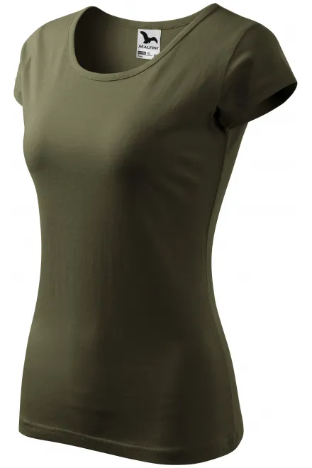 Ženska majica s vrlo kratkim rukavima, military