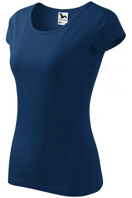 Ženska majica s vrlo kratkim rukavima, ponoćno plava