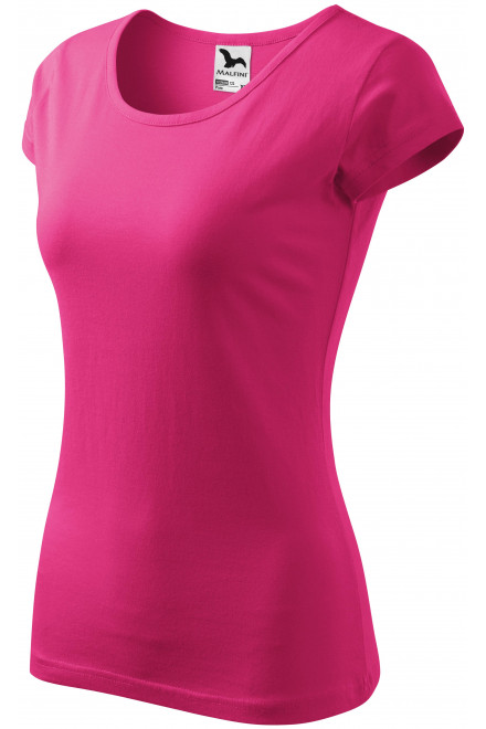 Ženska majica s vrlo kratkim rukavima, ružičasta, pamučne majice