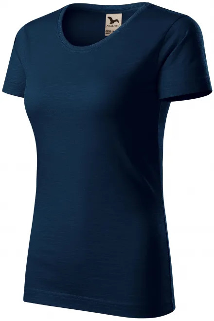 Ženska majica, teksturirani organski pamuk, tamno plava