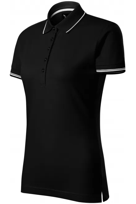 Ženska polo majica s kratkim rukavima, crno