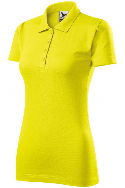 Ženska polo majica slim fit, limun žuto, ženske polo majice