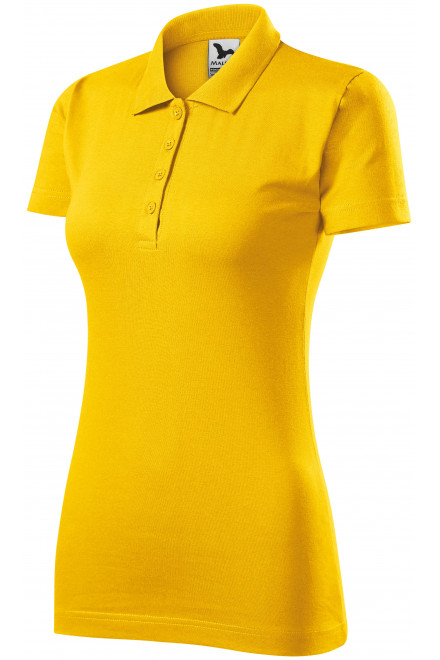 Ženska polo majica slim fit, žuta boja, ženske polo majice