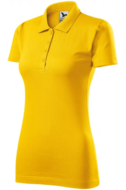 Ženska polo majica slim fit, žuta boja