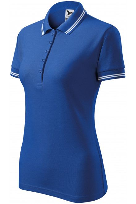 Ženska polo majica u kontrastu, kraljevski plava, ženske majice