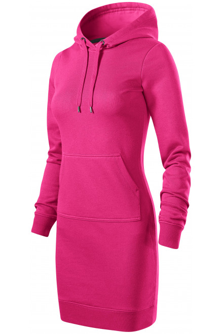 Ženska sweatshirt haljina, ružičasta
