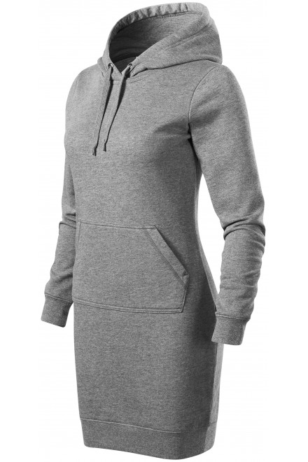 Ženska sweatshirt haljina, tamno sivi mramor