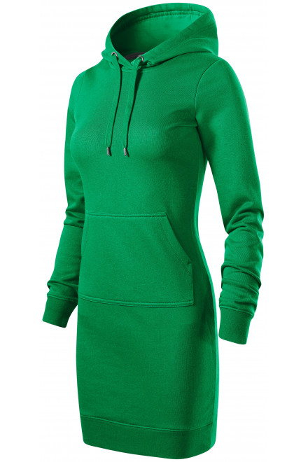 Ženska sweatshirt haljina, trava zelena