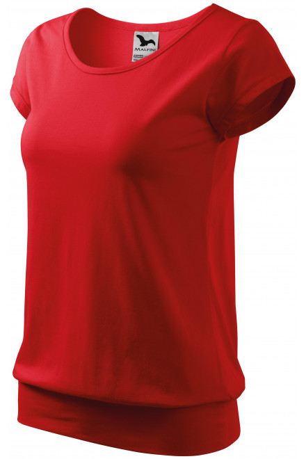 Ženska trendy majica, crvena