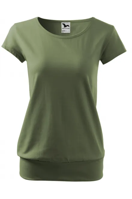 Ženska trendy majica - khaki, XL