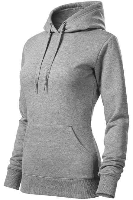 Ženska trenirka s kapuljačom bez patentnog zatvarača, tamno sivi mramor, ženske sweatshirty