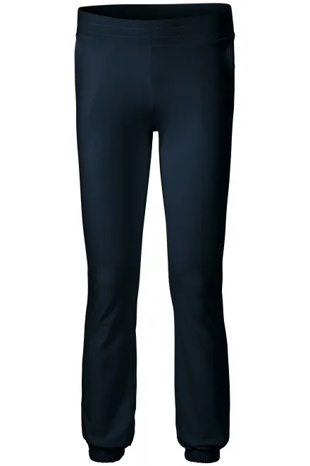 Ženske trenirke s džepovima - tamno plava, 2XL